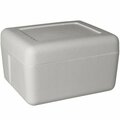 Plastilite Insulated Foam Cooler 13 3/8'' x 10 3/8'' x 6 3/4'' - 1 1/2'' Thick 451TK18PLT